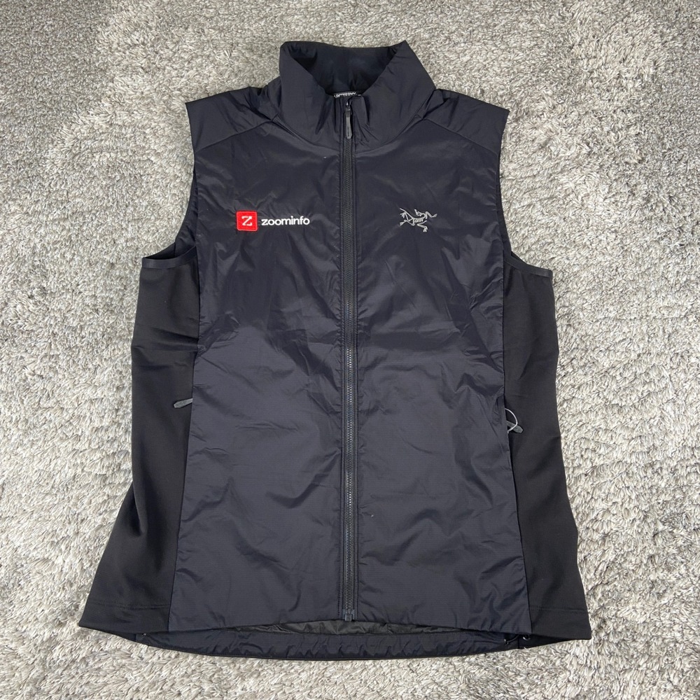 Arc'teryx Atom Vest‎ Womens M Black Full Zip Logo Gorpcore Insulated Lightweight